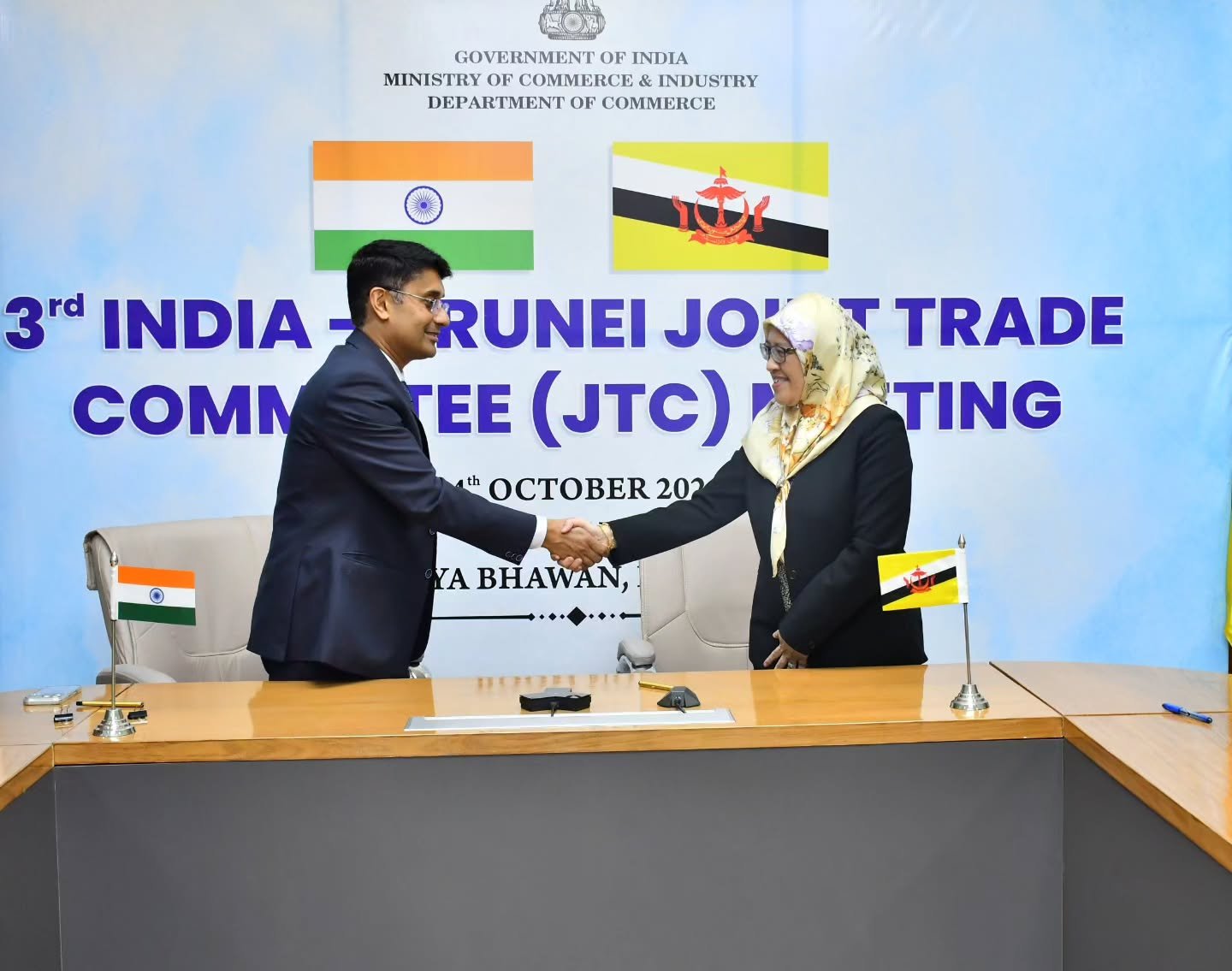 3rd India-Brunei Joint Trade Committee Meeting held in New Delhi on 14 October 2026
