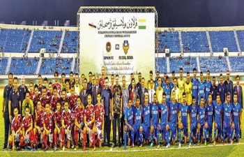 A Friendly Football was played between the DPMM FC and FC Goa, India in Brunei Darussalam