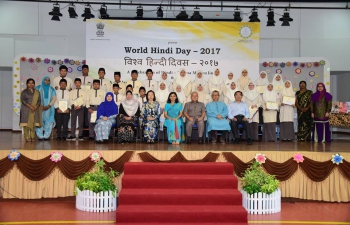 Celebration of World Hindi Day at Yayasan School on 15 March 2017