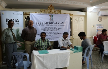Free Medical Camp for Indian community members at High Commission of India, Brunei Darussalam