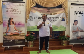 Celebration of 6th International Day of Yoga (IDY) 2020 in Brunei Darussalam