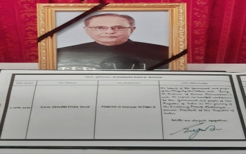 Minister of Foreign Affairs II, Dato Haji Erywan signed the condolence book for Late HE Shri Pranab Mukherjee, former President of India on 3 September 2020.