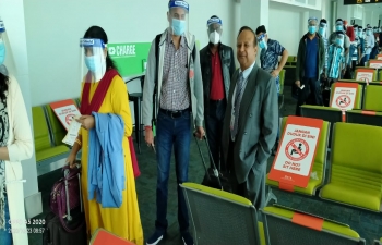 5th repatriation of stranded Indian nationals from Brunei to Coimbatore via a Royal Brunei Chartered Flight on 23rd October, 2020