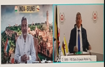 Bilateral Relations Review Meeting (BRRM) between India and Brunei held on virtual platform on 18.2.2021