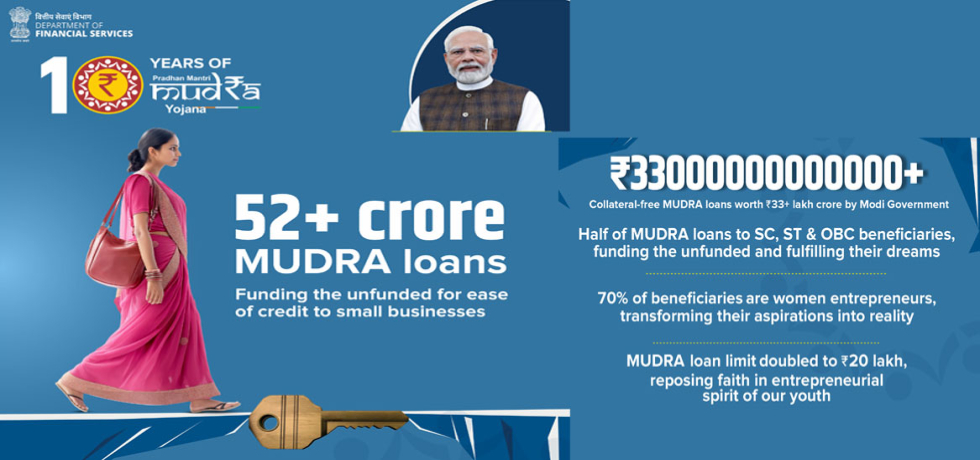 Campaign on completion of 10 years of Pradhan Mantri Mudra Yojana